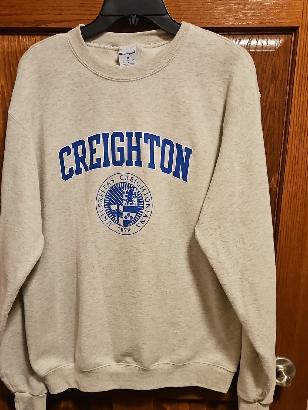 Creighton University Crewneck Sweatshirt in Heather Beige